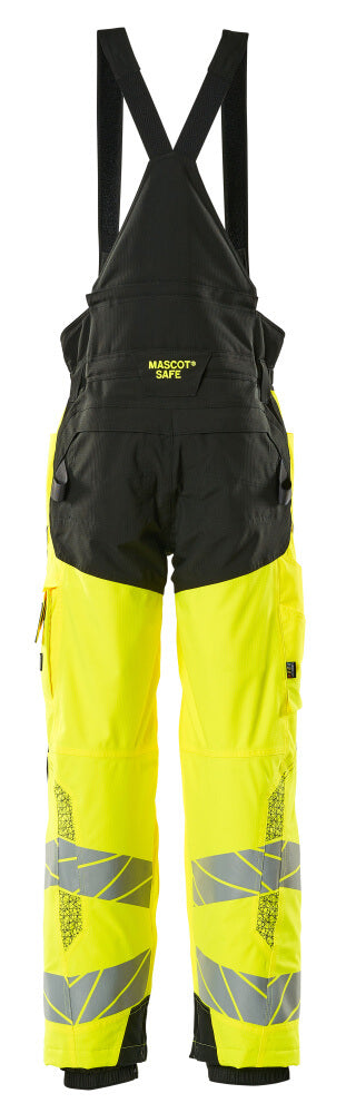 Talvihousut - 19090-449 - hi-vis keltainen/musta