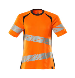T-Paita - 19092-771 - hi-vis oranssi/tumma laivastonsininen