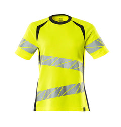 T-Paita - 19092-771 - hi-vis keltainen/tumma laivastonsininen