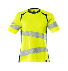 T-Paita - 19092-771 - hi-vis keltainen/tumma petrooli