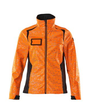 Softshell-takki - 19212-291 - hi-vis oranssi/tumma laivastonsininen