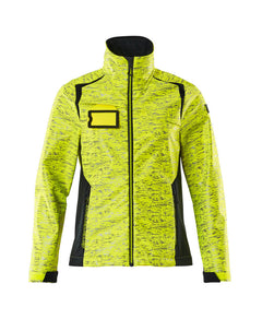Softshell-takki - 19212-291 - hi-vis keltainen/tumma laivastonsininen