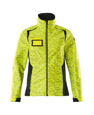 Softshell-takki - 19212-291 - hi-vis keltainen/tumma laivastonsininen