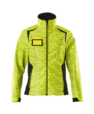Softshell-takki - 19212-291 - hi-vis keltainen/musta