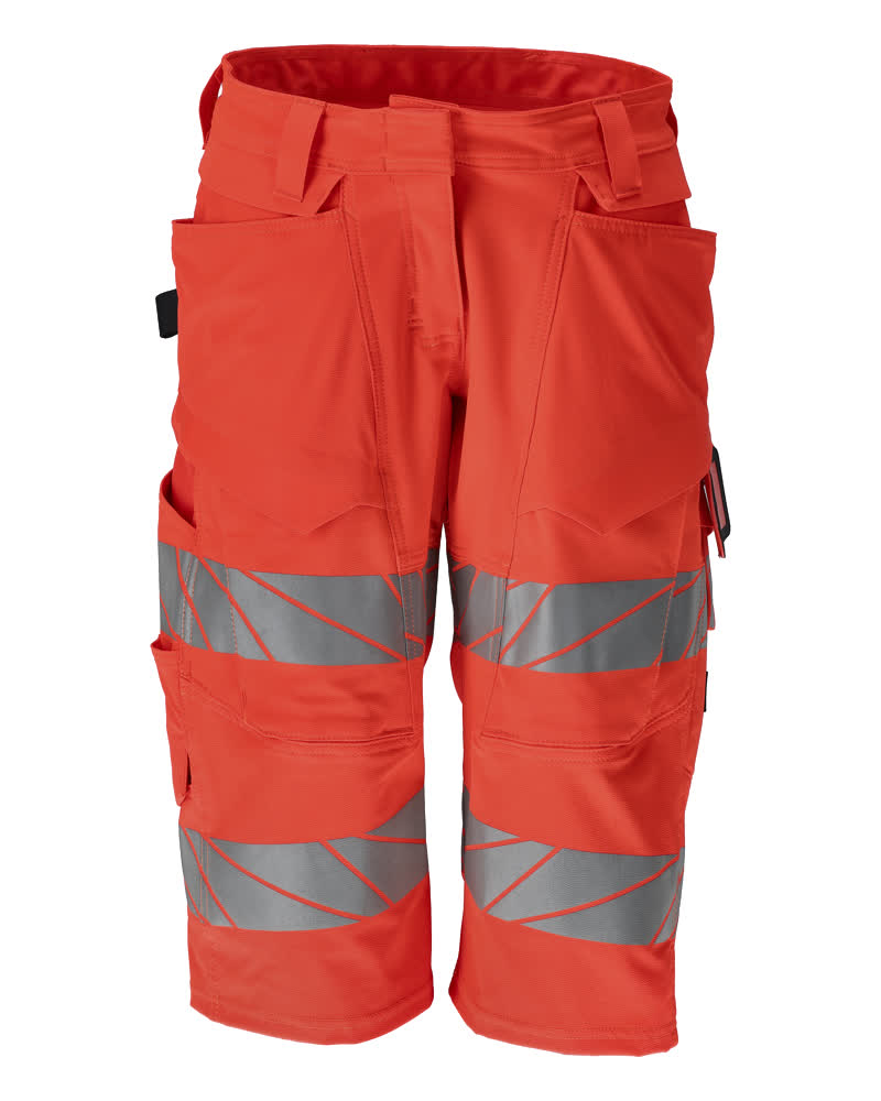 Shortsit, pitkät - 19248-510 - hi-vis punainen