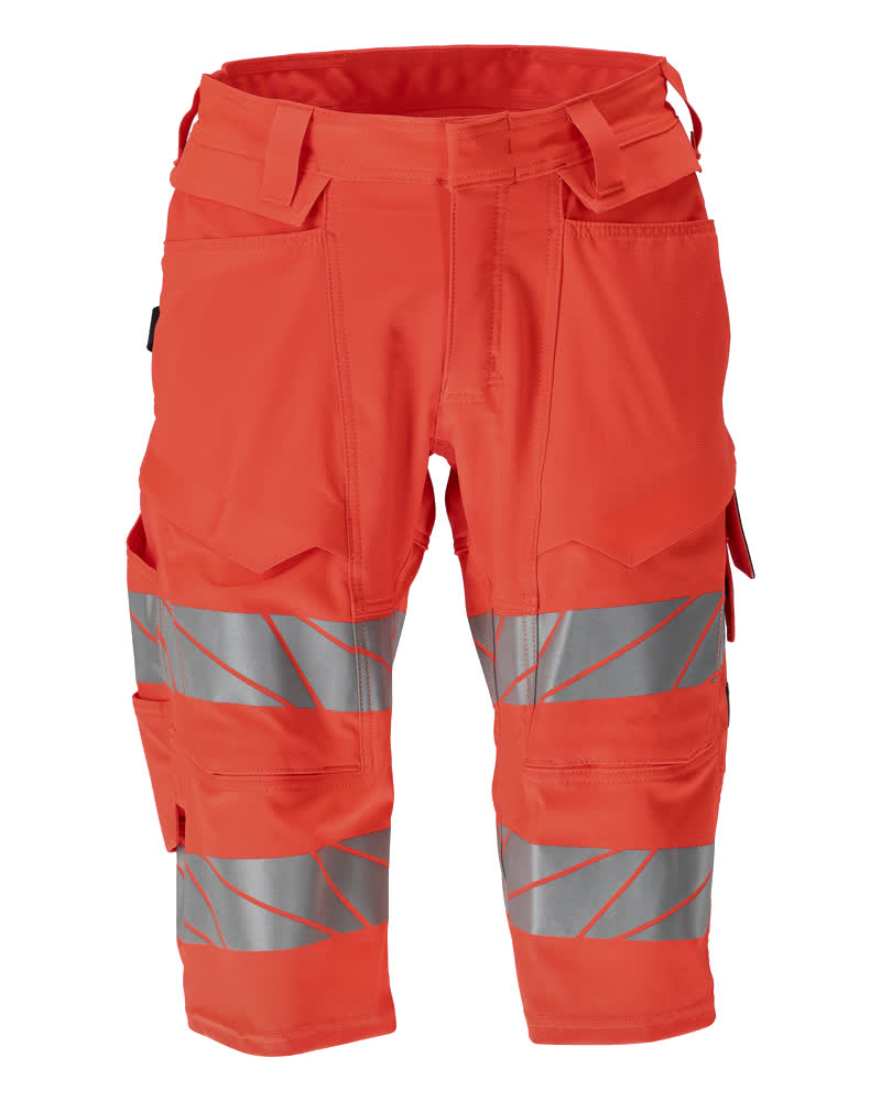 Shortsit, pitkät - 19249-510 - hi-vis punainen