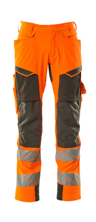 Housut polvitaskuilla - 19279-510 - hi-vis oranssi/tumma antrasiitti