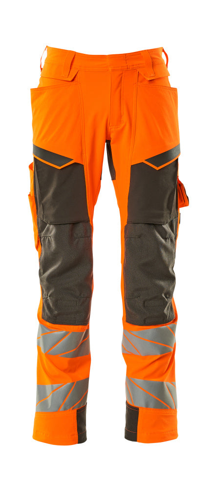 Housut polvitaskuilla - 19279-510 - hi-vis oranssi/tumma antrasiitti