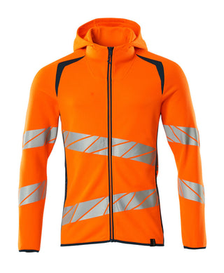 Huppari vetoketjulla - 19284-781 - hi-vis oranssi/tumma petrooli