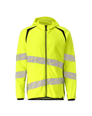 Huppari vetoketjulla - 19284-781 - hi-vis keltainen/musta