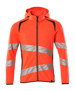Huppari vetoketjulla - 19284-781 - hi-vis punainen/syvä tummansininen