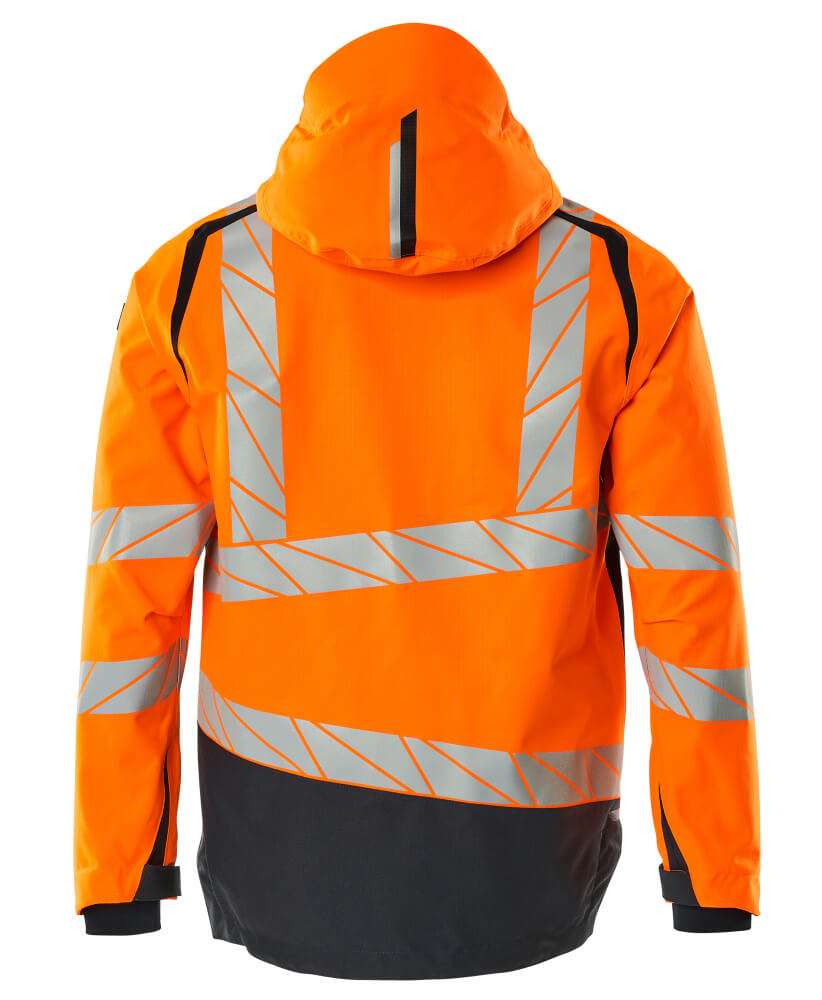 Kuoritakki - 19301-231 - hi-vis oranssi/tumma laivastonsininen