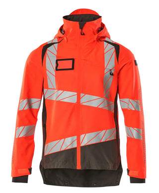 Kuoritakki - 19301-231 - hi-vis punainen/tumma antrasiitti