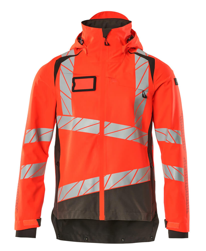 Kuoritakki - 19301-231 - hi-vis punainen/tumma antrasiitti