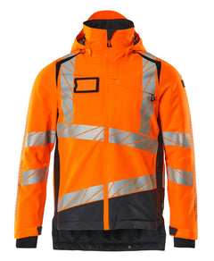 Talvitakki - 19335-231 - hi-vis oranssi/tumma laivastonsininen