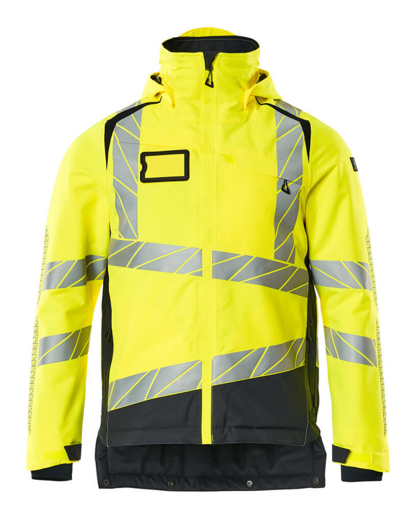 Talvitakki - 19335-231 - hi-vis keltainen/tumma laivastonsininen