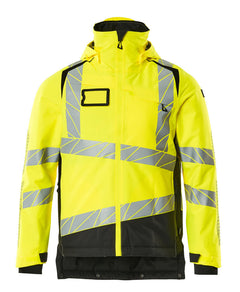 Talvitakki - 19335-231 - hi-vis keltainen/musta