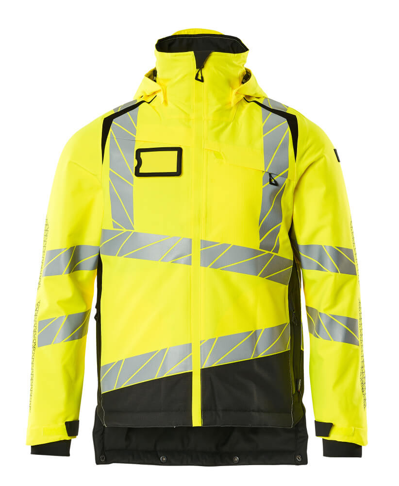 Talvitakki - 19335-231 - hi-vis keltainen/musta