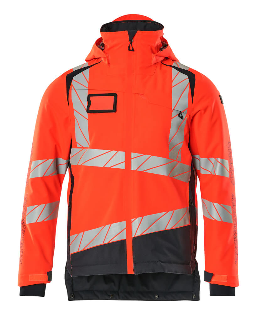 Talvitakki - 19335-231 - hi-vis punainen/syvä tummansininen