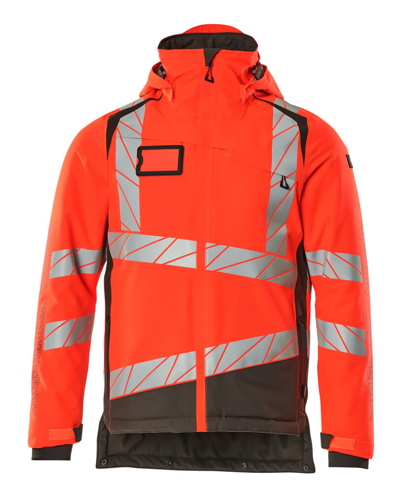 Talvitakki - 19335-231 - hi-vis punainen/tumma antrasiitti