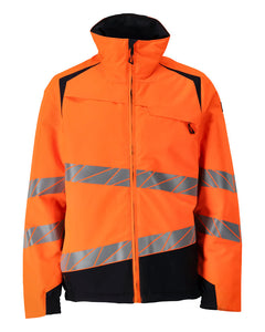 Talvitakki - 19435-231 - hi-vis oranssi/tumma laivastonsininen