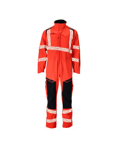 Umpihaalari polvitaskuilla - 19519-236 - hi-vis punainen/syvä tummansininen