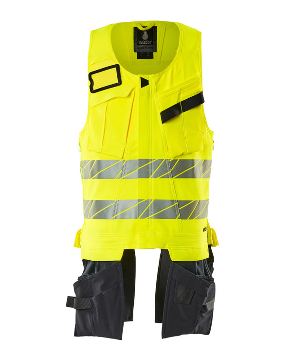 Työkaluliivi - 19589-711 - hi-vis keltainen/tumma laivastonsininen