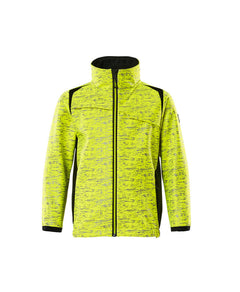 Softshell-takki lapsille - 19902-291 - hi-vis keltainen/musta
