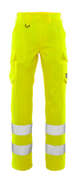 Housut, reisitaskuilla - 20859-236 - hi-vis keltainen