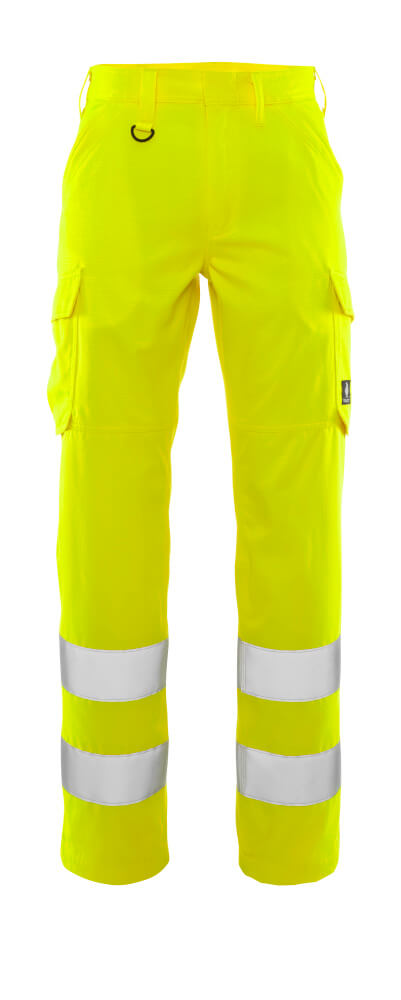 Housut, reisitaskuilla - 20859-236 - hi-vis keltainen