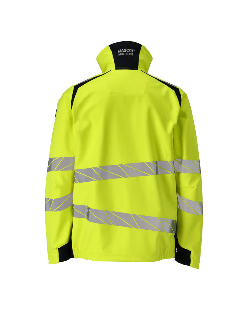 Softshell-takki - 21002-335 - hi-vis keltainen/tumma laivastonsininen