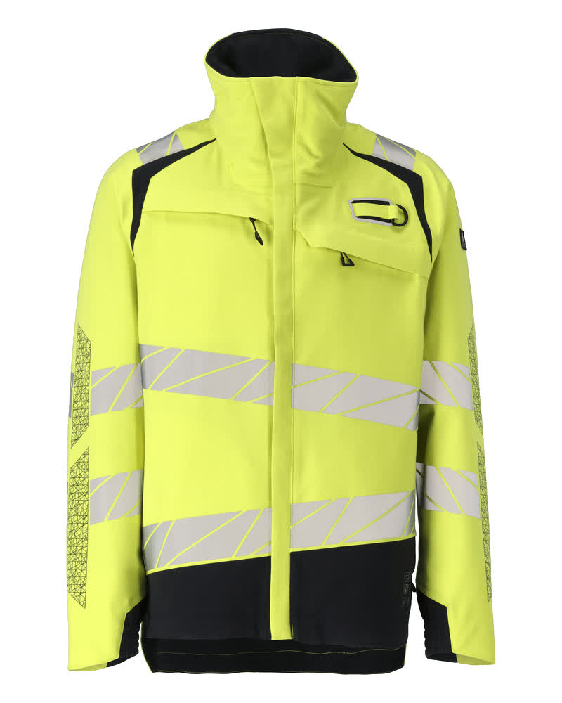 Kuoritakki - 21301-292 - hi-vis keltainen/tumma laivastonsininen