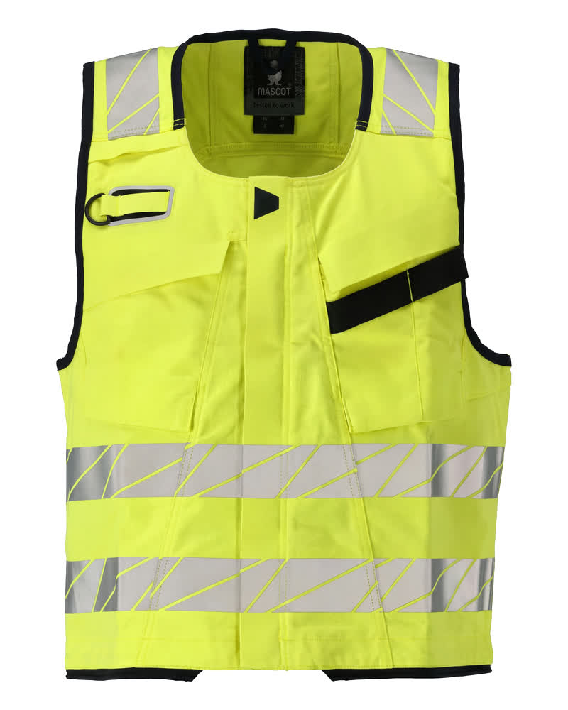 Työkaluliivi - 21389-281 - hi-vis keltainen/tumma laivastonsininen