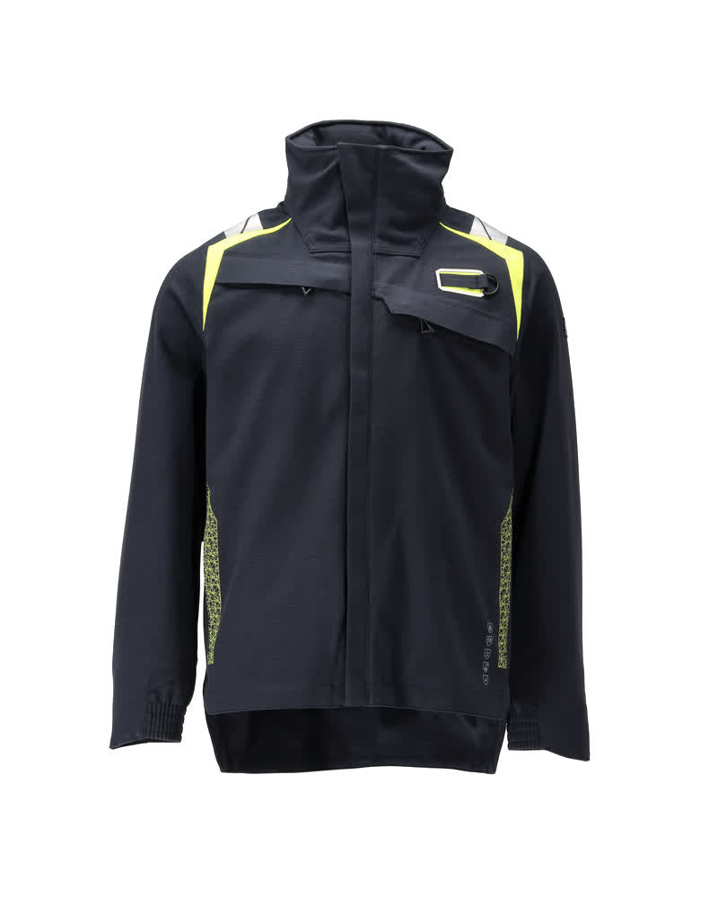 Kuoritakki - 21501-292 - tumma laivastonsininen/hi-vis keltainen