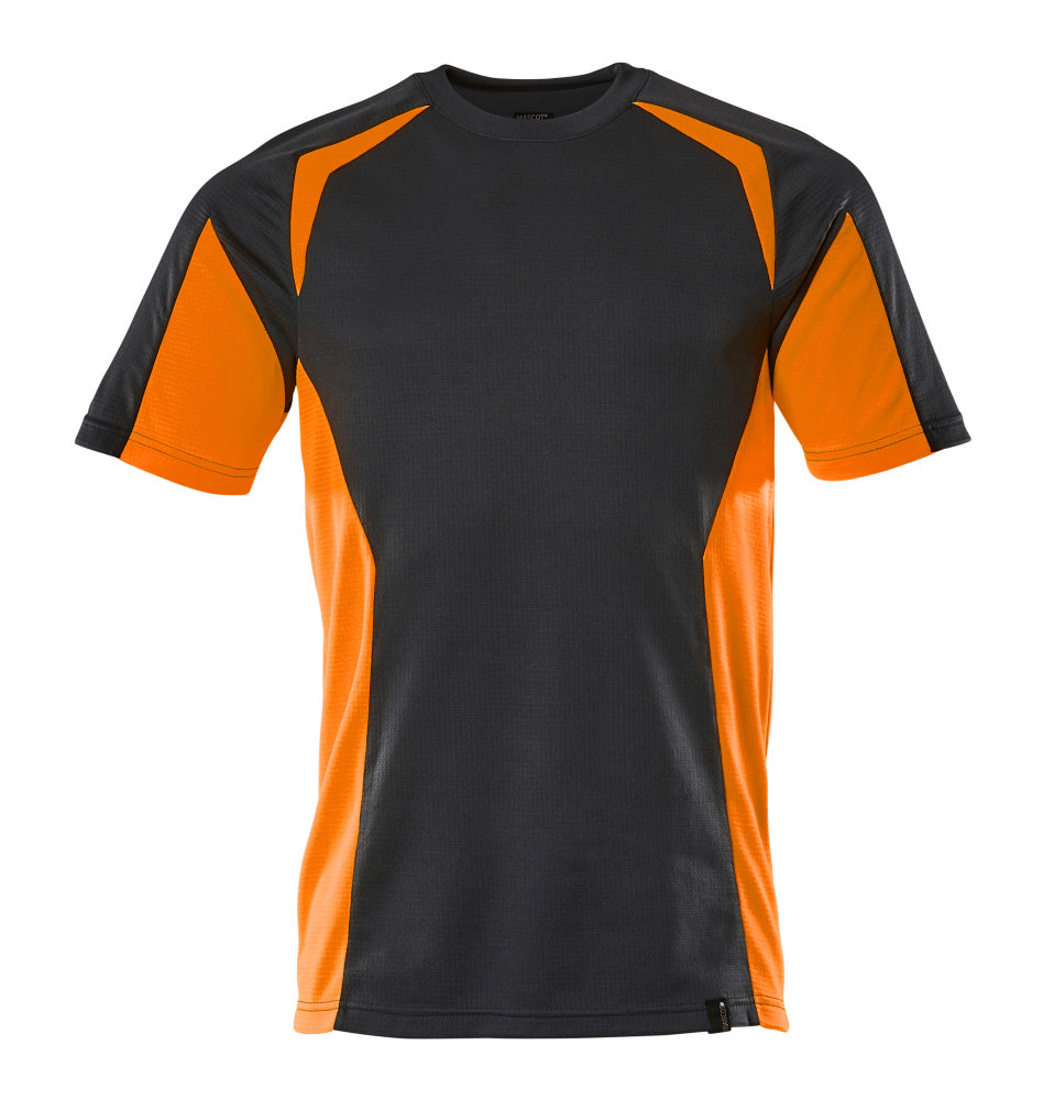 T-Paita - 22082-771 - tumma laivastonsininen/hi-vis oranssi