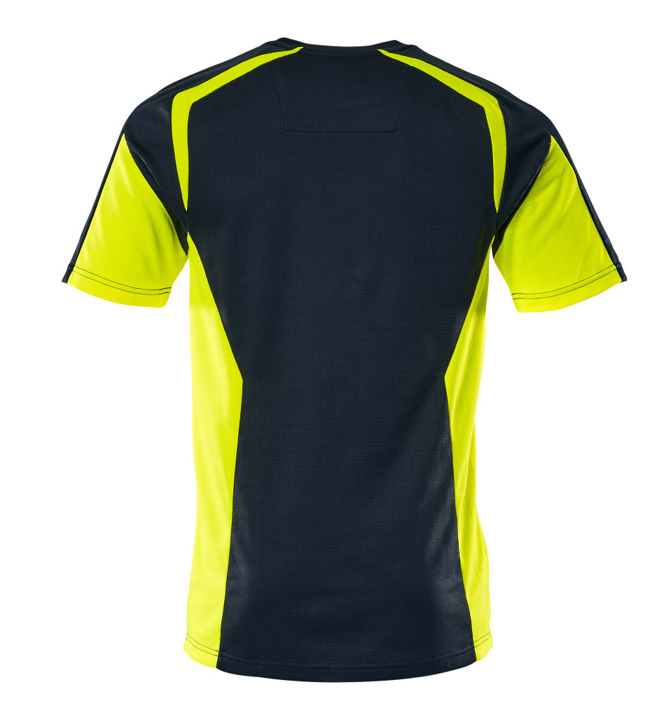 T-Paita - 22082-771 - tumma laivastonsininen/hi-vis keltainen