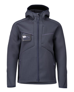 Softshell takki huppu - 22086-662 - syvä tummansininen