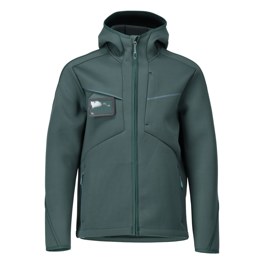 Softshell takki huppu - 22086-662 - metsänvihreä