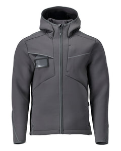 Softshell takki huppu - 22086-662 - kivenharmaa
