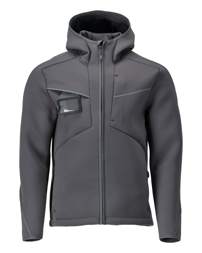 Softshell takki huppu - 22086-662 - kivenharmaa
