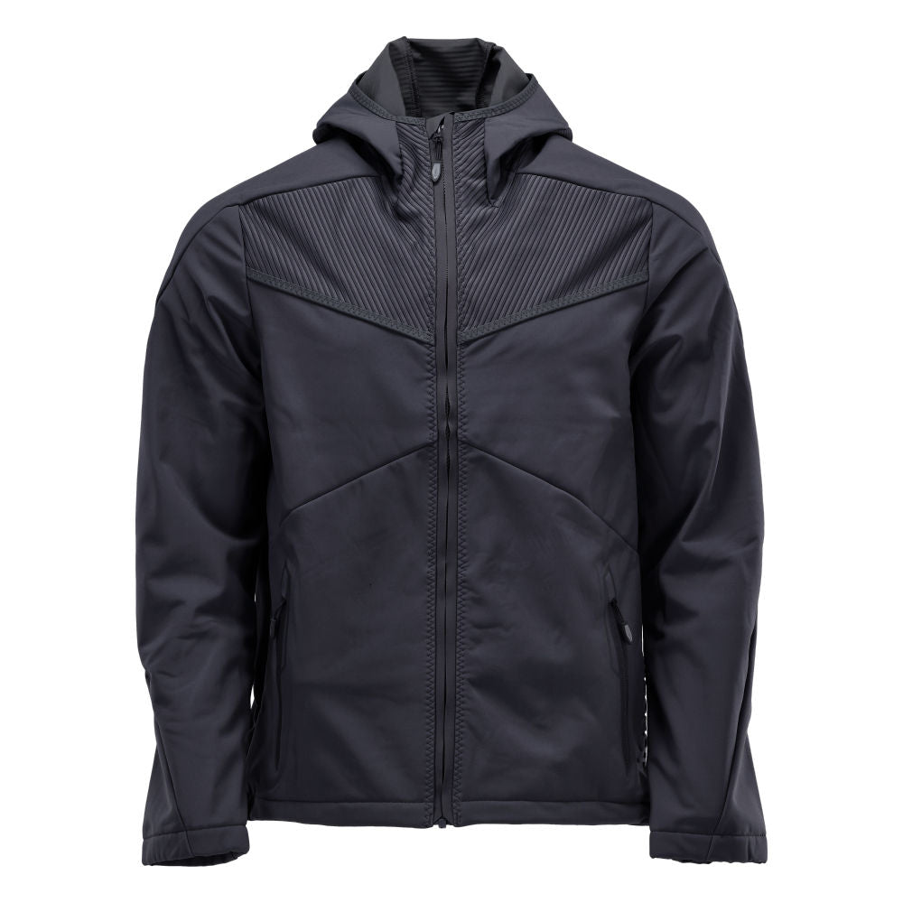 Softshell takki huppu - 22102-649 - syvä tummansininen