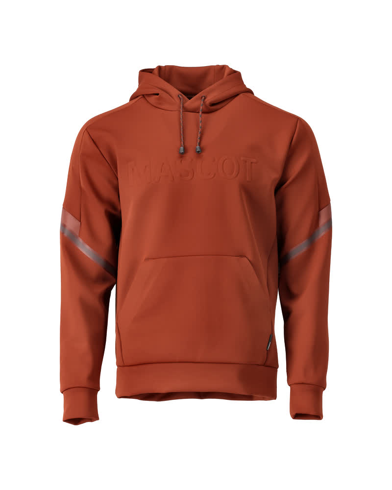 Fleece huppari - 22186-608 - syksynpunainen