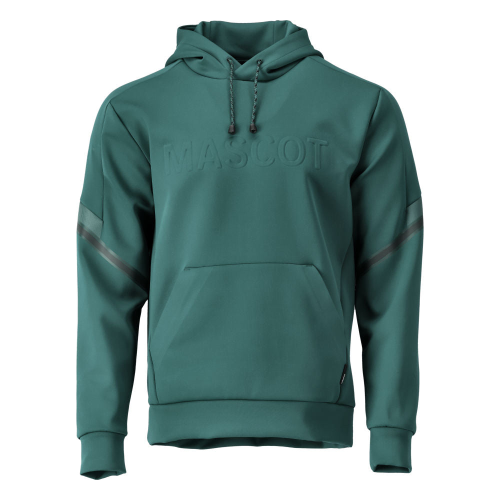 Fleece huppari - 22186-608 - metsänvihreä