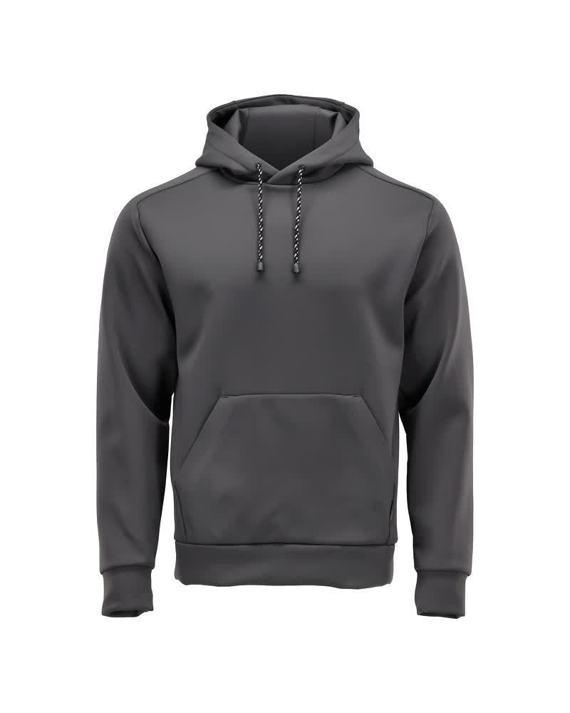 Fleece huppari - 22286-608 - kivenharmaa