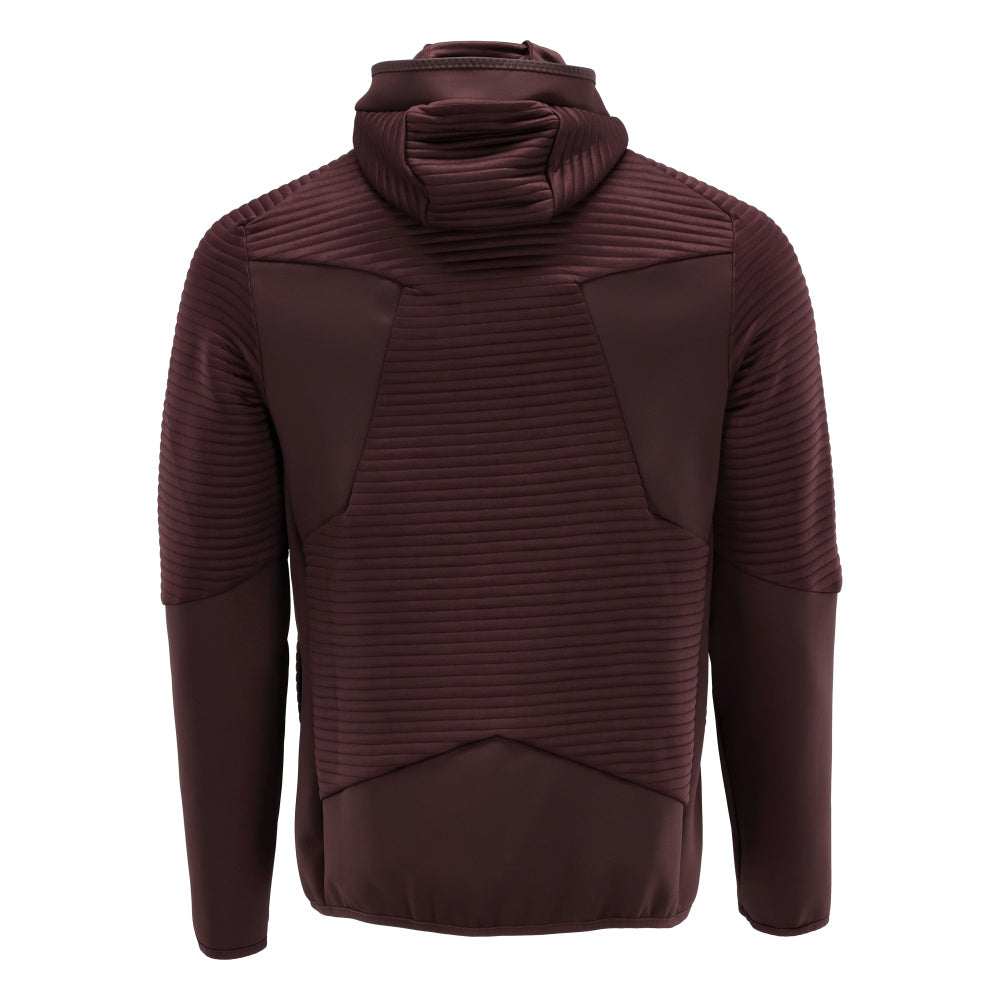 Fleece huppari vetoketjulla - 22603-681 - viininpunainen