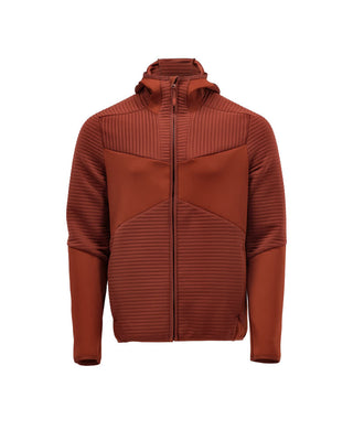Fleece huppari vetoketjulla - 22603-681 - syksynpunainen