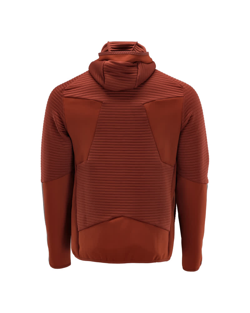 Fleece huppari vetoketjulla - 22603-681 - syksynpunainen