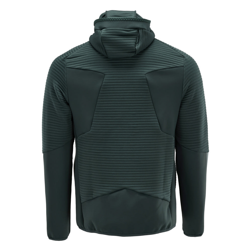Fleece huppari vetoketjulla - 22603-681 - metsänvihreä