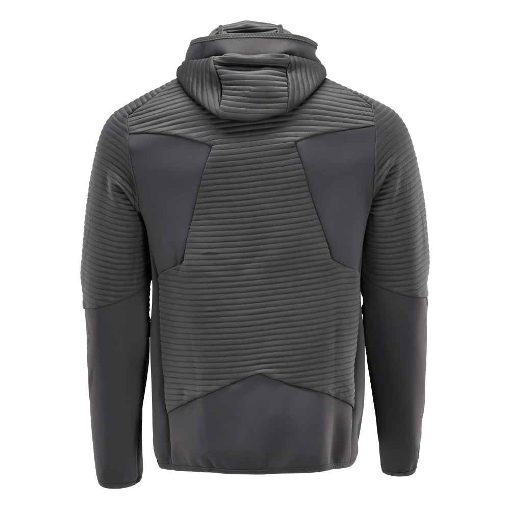 Fleece huppari vetoketjulla - 22603-681 - kivenharmaa