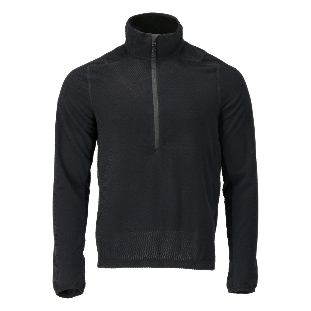 Mikrofleece pusero lyhyellä vetoketjulla - 22703-639 - musta